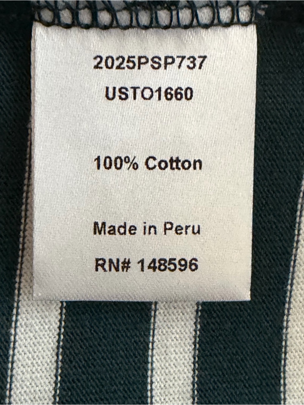 Universal Standard | Green White Striped Boatneck Long-Sleeve Top - Picture 9 of 10